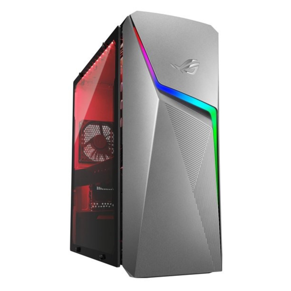 ASUS Rog PC, size is currently unknown it’s not huge though, the color is black.